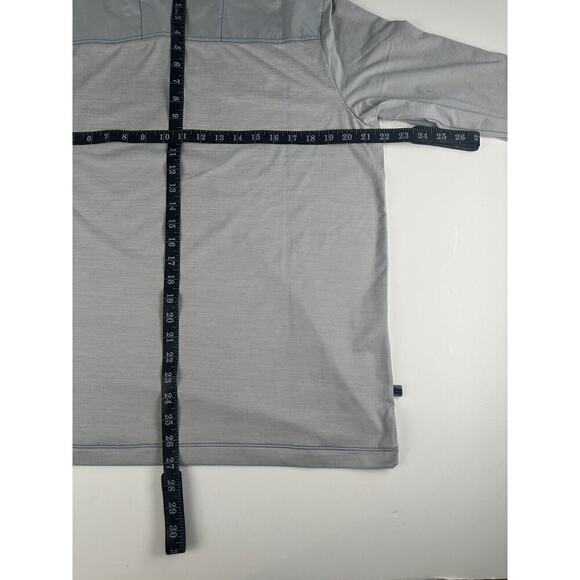 Tommy Bahama Island Zone Sport On Deck 1/2 Zip Pullover Grey/Blue Men’s Small - Picture 5 of 7